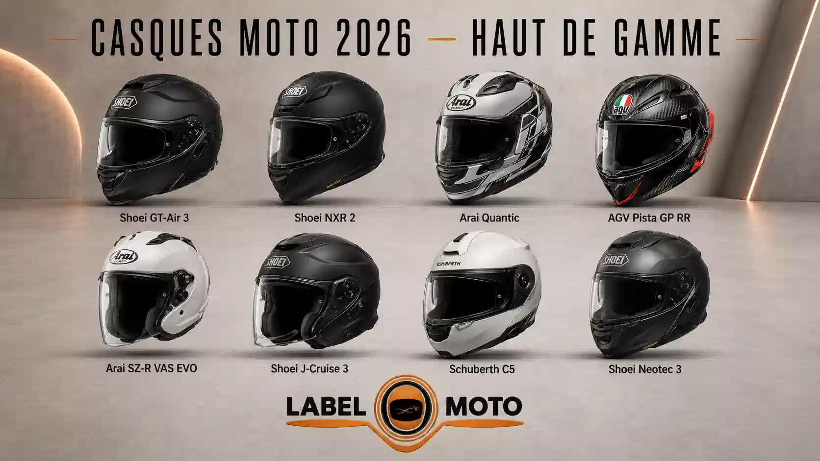 Les meilleurs casques moto à plus de 400€