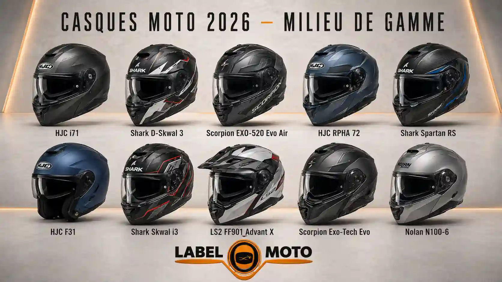 Les meilleurs casques moto entre 200 et 400€